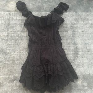 Loveshackfancy - Black mini dress
